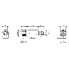 Adaptateur M12 Fem Droit 5p/M08 Mâle Droit 3p