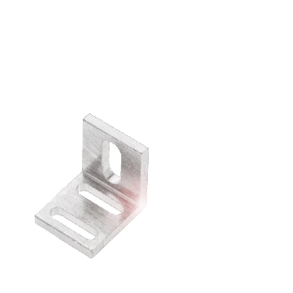 Bride de fixation pour capteurs M08, 25x30x30mm, aluminium-Lire la description