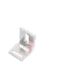Bride de fixation pour capteurs M08, 25x30x30mm, aluminium