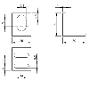 Bride de fixation pour capteurs M12, pour butée fixe M12, aluminium