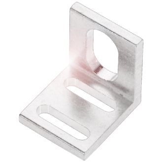 Bride de fixation pour capteurs M12, pour butée fixe M12, aluminium-Lire la description