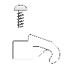 Bride de fixation pour capteurs magnétiques BMF 305