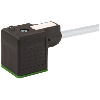Connect. EV Forme A 18mm 24V LED; PVC 3x0,75 Gris 3m-Lire la description