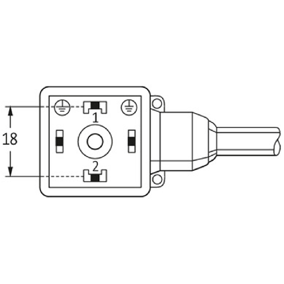 Connect. EV Forme A 18mm 24V LED; PVC 3x0,75 Gris 3m Connect. EV Forme A 18mm 24V LED; PVC 3x0,75 Gris 3m-Lire la description