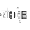 7/8''A Mâle Droit 5p; Bornes guillotines (x5) 0.75-1.5mm², 6.8-9.5mm