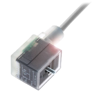 Connect. EV Forme B 10mm 24V LED+ATP Câble PVC Gris 5m-Lire la description