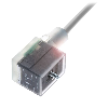 Connect. EV Forme B 10mm 24V LED+ATP Câble PVC Gris 5m