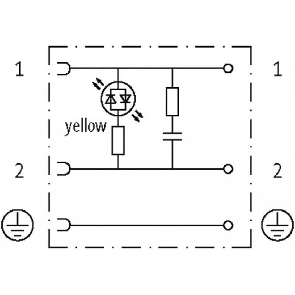 Connect. EV Forme A 18mm 110-230V LED+RC PG9-Lire la description