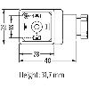 Connect. EV Forme A 18mm 230V LED+VDR 2P+T M16x1.5