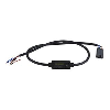 Connecteur avec câble 0.46 m (inclus convertisseur NPN/PNP)