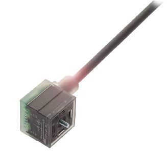 Connecteur EV Forme A 18mm 24VDC Câble PUR 5x0.50 Noir Cpc 10m-Lire la description