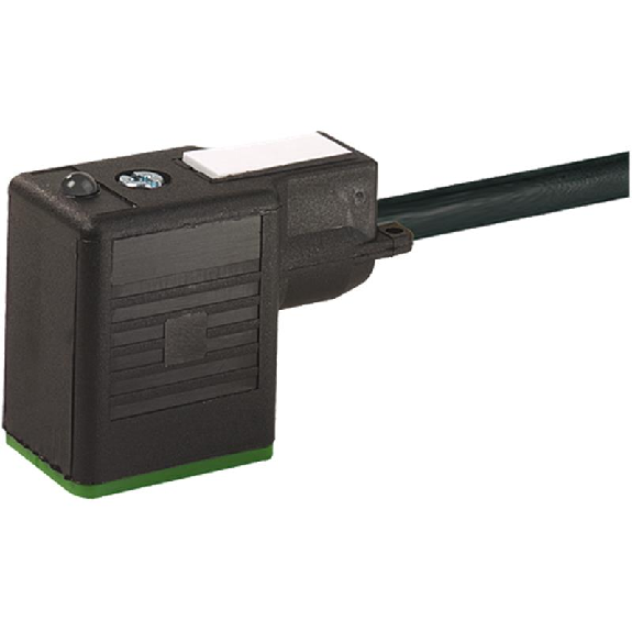 Connect. EV Forme B 10mm 24V LED+ATP; PUR 3x0,75 Noir 5m-Lire la description