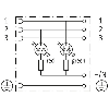 Connect. PR Forme A 18mm 24-230V LED V/R 3P+T PG9