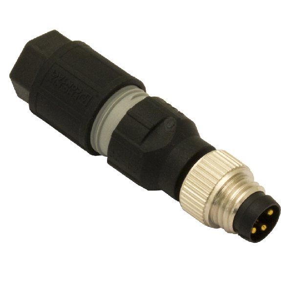 Connect.M8-M-Axial,4 p,Field attach.-Lire la description