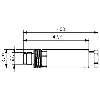 Connect.M8-M-Axial,4 p,Field attach.