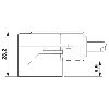 Connect. EV Forme A 18mm 230V; Câble PUR 3x0.25 Gris/Noir 5m