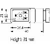Connect. EV Forme B 10mm 230V 2P+T M16x1.5