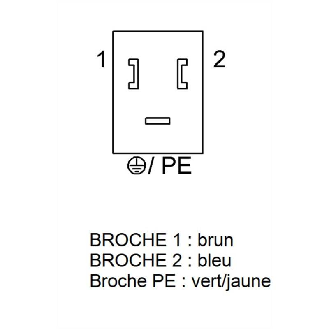 Connecteur EV Forme B 10mm 24V Diode Câble PVC Gris 5m-Lire la description