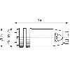 7/8'' Fem Droit 4p; Bornes à vis max. 1,5mm², Ø6-8 mm