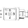 Connect. PR Forme A 18mm 24-230V LED V/R PG9