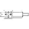 Connect. Forme C 8mm 24V LED+ATP; PUR 3x0.75 Noir Cpc 15m