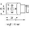 Connect. PR Forme A 18mm 250V 3+PE M16x1.5