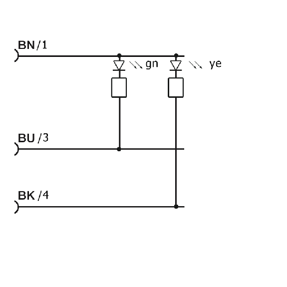 Connect.M12-F,3 poles-5m-LED,PVC,90°-Lire la description