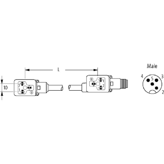 2xEV Forme B 10mm 24V LED+ATP Câble PVC 3x075 Noir; M12 Mâle arrière 2xEV Forme B 10mm 24V LED+ATP Câble PVC 3x075 Noir; M12 Mâle arrière-Lire la description