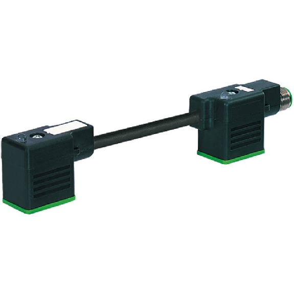 2xEV Forme B 10mm 24V LED+ATP Câble PVC 3x075 Noir; M12 Mâle arrière 2xEV Forme B 10mm 24V LED+ATP Câble PVC 3x075 Noir; M12 Mâle arrière-Lire la description