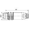 7/8'' Mâle Droit 4p; Bornes à vis max. 1,5mm², Ø6-8 mm