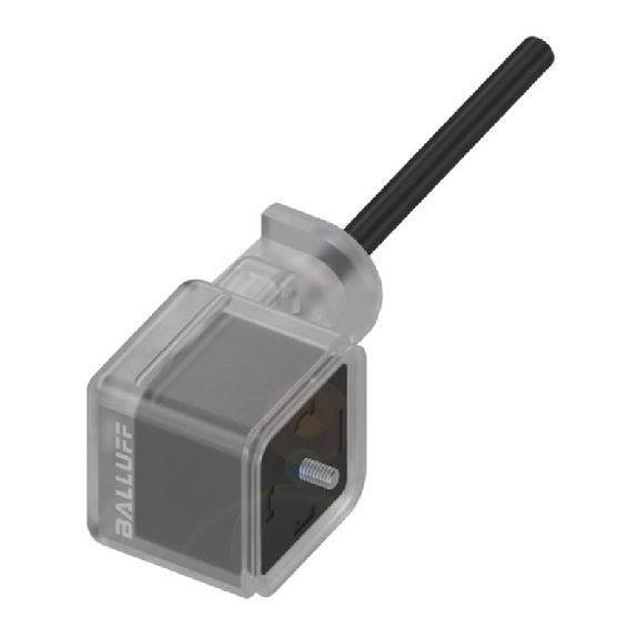 Connecteur EV Forme A 18mm 24VDC Câble PUR 5x0.50 Noir Cpc 2m-Lire la description