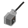 Connecteur EV Forme A 18mm 24VDC Câble PUR 5x0.50 Noir Cpc 2m