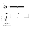 Connect.M12-F,5 poles-5m,PVC,90°
