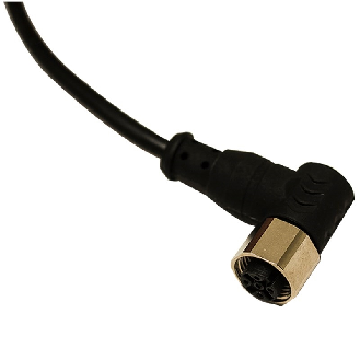 Connect.M12-F,3 poles-10m,PVC,90°-Lire la description