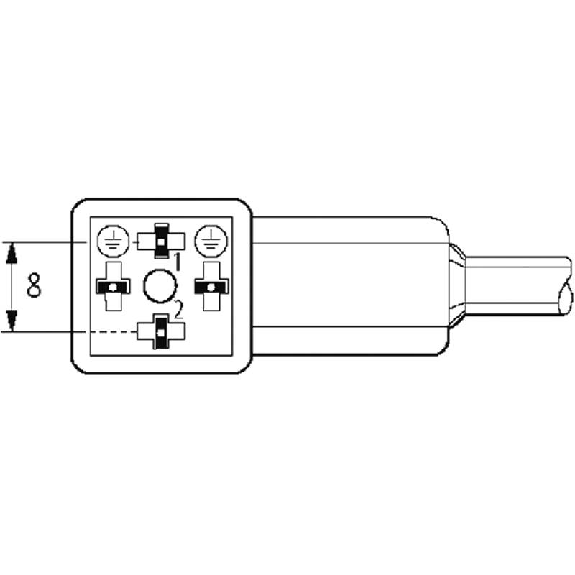 Connect. Forme C 8mm 24V LED; PVC 3x0.75 Gris 1.5m Connect. Forme C 8mm 24V LED; PVC 3x0.75 Gris 1.5m-Lire la description