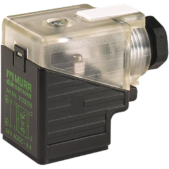 Connect. PR Forme A 18mm 24-230V LED V/R PE M16x1.5-Lire la description