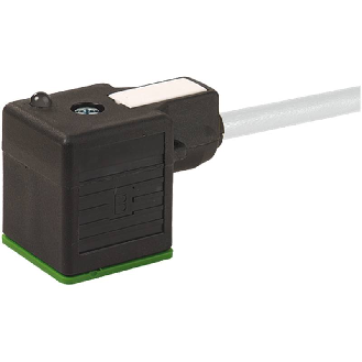 Connect. EV Forme A 18mm 24V LED+ATP; PUR 3x0,75 Gris Cpc 2m-Lire la description