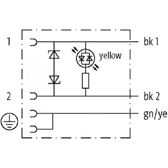 Connect. EV Forme A 18mm 24V LED+ATP; PUR 3x0,75 Gris Cpc 2m-Lire la description
