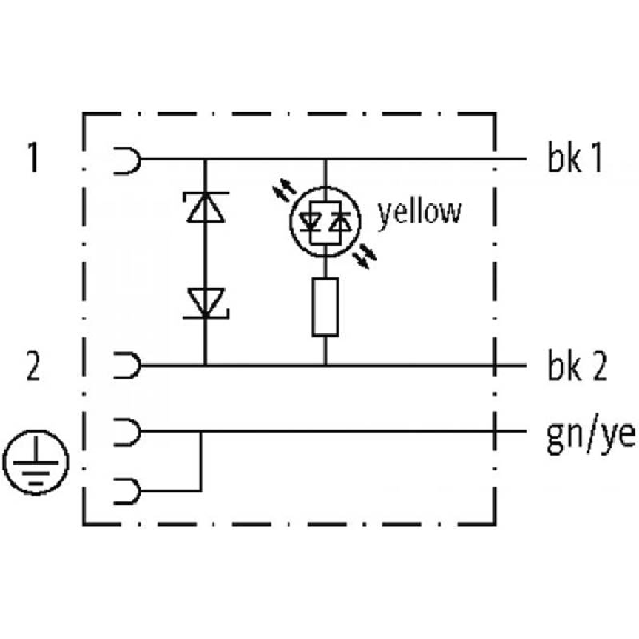 Connect. EV Forme A 18mm 24V LED+ATP; PUR 3x0,75 Gris Cpc 2m Connect. EV Forme A 18mm 24V LED+ATP; PUR 3x0,75 Gris Cpc 2m-Lire la description