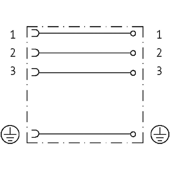 Connect. PR Forme A 18mm 0-230V PE M16x1.5-Lire la description