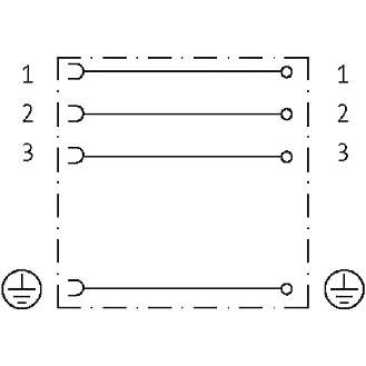 Connect. PR Forme A 18mm 0-230V PE M16x1.5-Lire la description