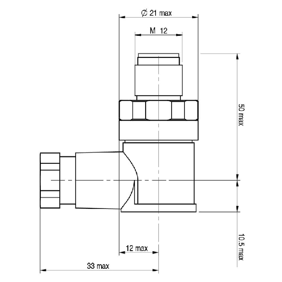 Connect.M12-M-90°,4 p,Field attach.-Lire la description