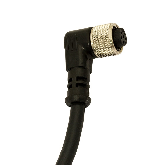 Connect.M12-F,8 poles-5m,PVC,90°-Lire la description