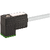 Connect. EV Forme CI 9,4 mm 24V LED+ATP; PVC 3x0,75 Gris 3m