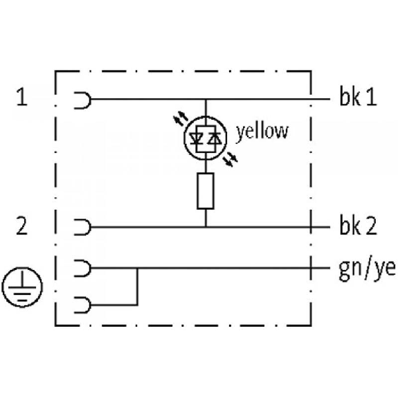 Connect. EV Forme CI 9,4 mm 24V LED; PUR 3x0,75 Noir 3m-Lire la description