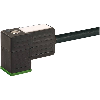 Connect. EV Forme CI 9,4 mm 24V LED; PUR 3x0,75 Noir 3m