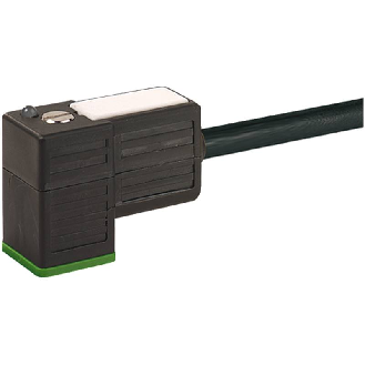 Connect. EV Forme CI 9,4 mm 24V LED; PUR 3x0,75 Noir 3m-Lire la description