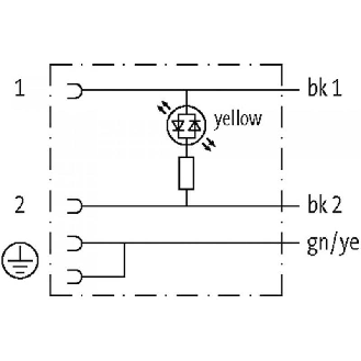 Connect. EV Forme CI 9,4 mm 24V LED; PUR 3x0,75 Noir 3m-Lire la description