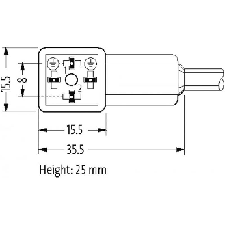 Connect. Forme C 8mm 24V LED+ATP; PVC 3x0.75 Noir 7.5m-Lire la description