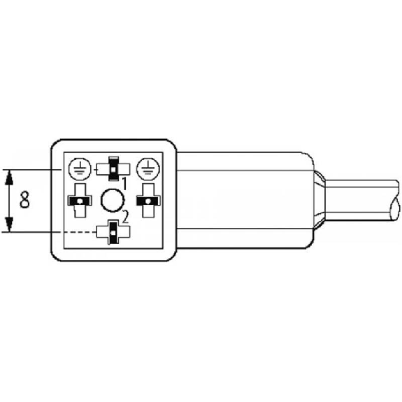 Connect. Forme C 8mm 24V LED+ATP; PVC 3x0.75 Noir 7.5m-Lire la description